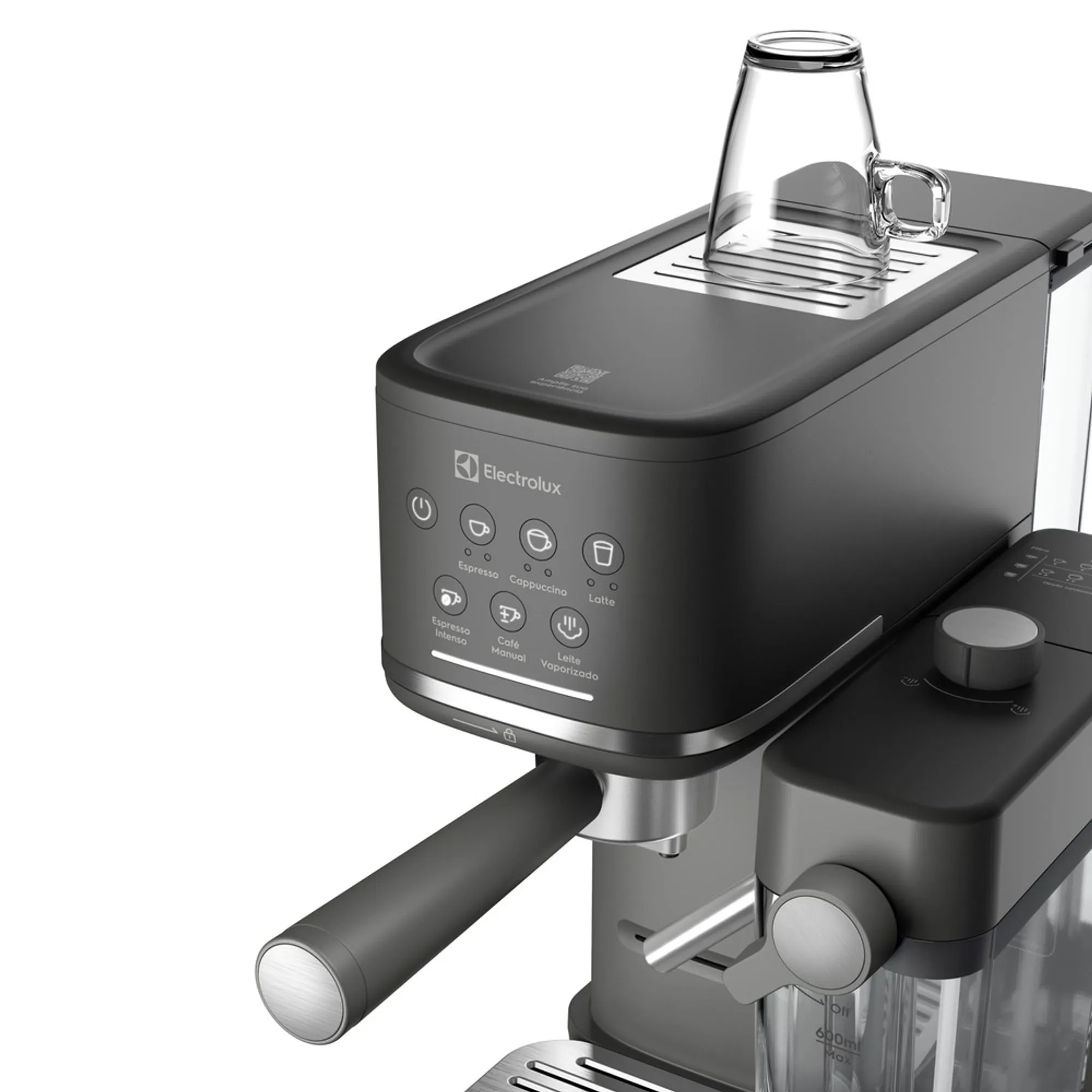 Cafeteira Espresso Electrolux Cápsula, Pó e Sache Experience Vaporizador de Leite Preta (ECM70)