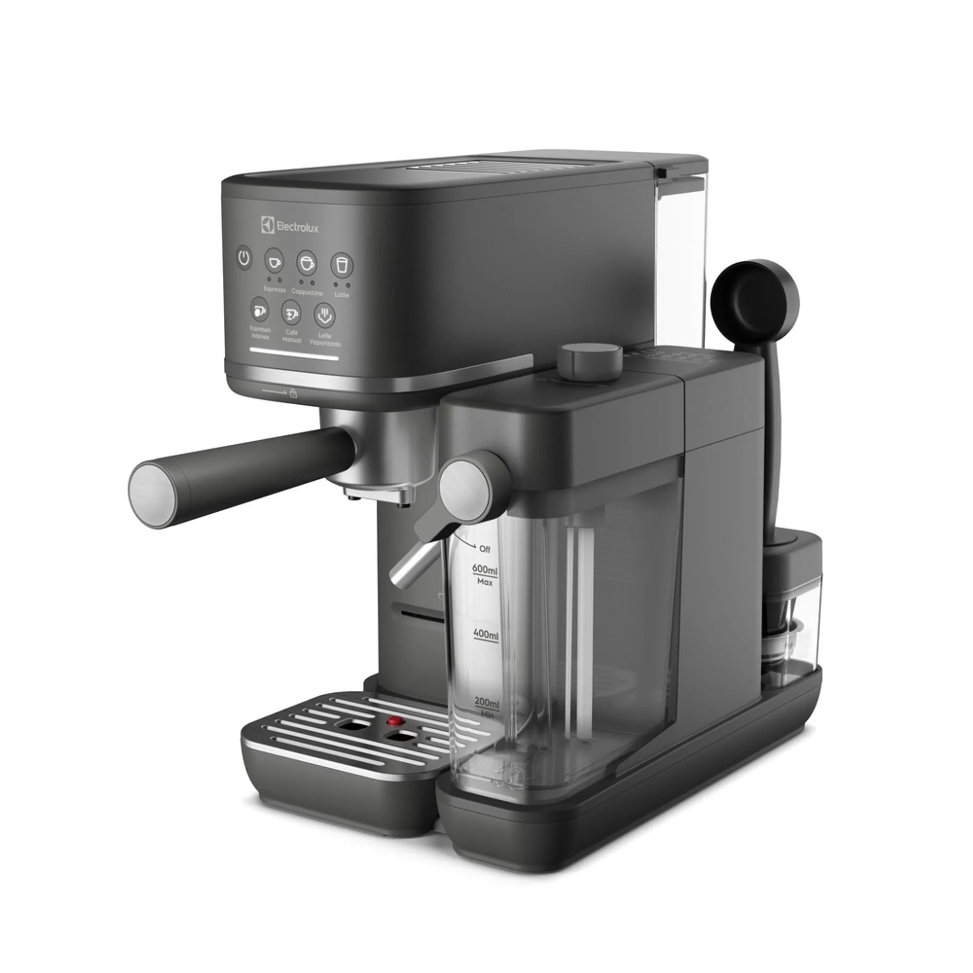 Cafeteira Espresso Electrolux Cápsula, Pó e Sache Experience Vaporizador de Leite Preta (ECM70)