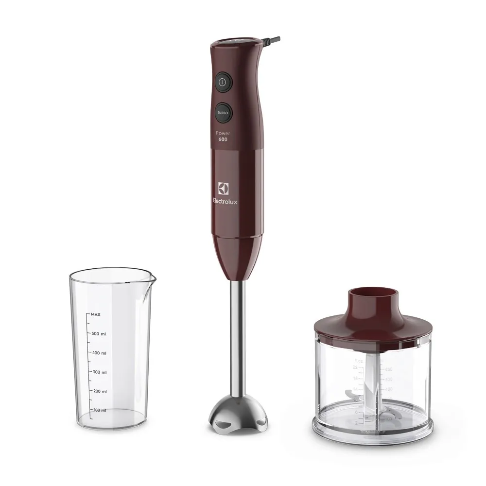 Mixer 3 em 1 Electrolux Vermelho Escuro 600W Haste em Inox e Tecnologia TruFlow (EIB21)