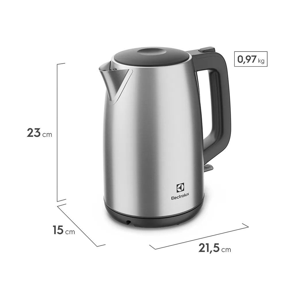 Chaleira Elétrica Electrolux 1,7L Experience com Desligamento Automático (EEK25)