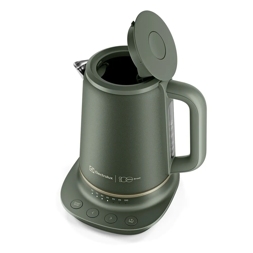 Chaleira Elétrica Electrolux 1,7L Verde Linha 100 anos Celebre Pausas (EKP75)