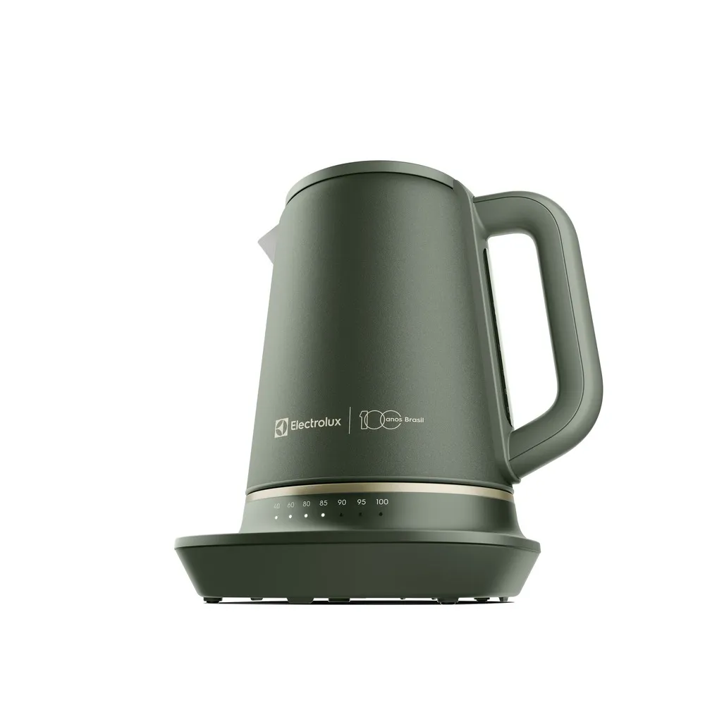 Chaleira Elétrica Electrolux 1,7L Verde Linha 100 anos Celebre Pausas (EKP75)