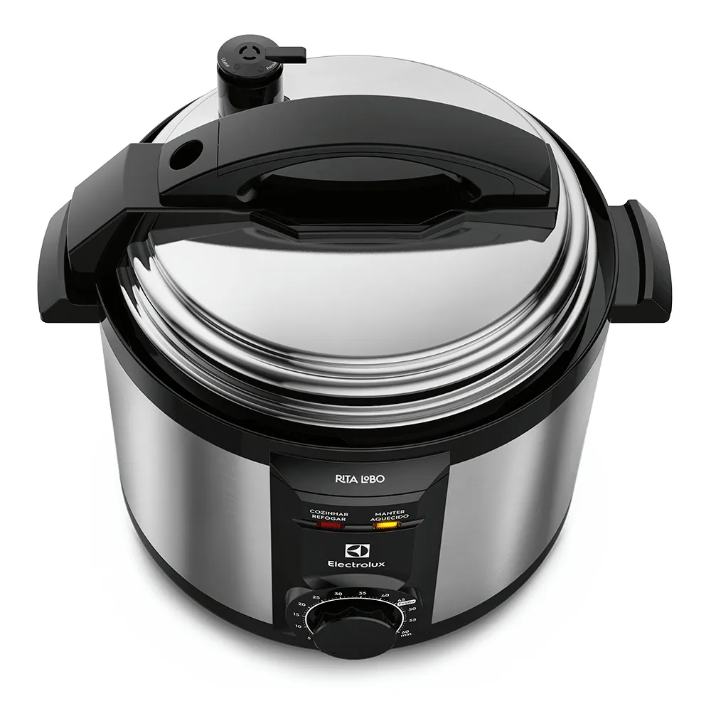Panela de Pressão Elétrica Electrolux por Rita Lobo 5L Preta Efficient c/ Timer (PCE20)