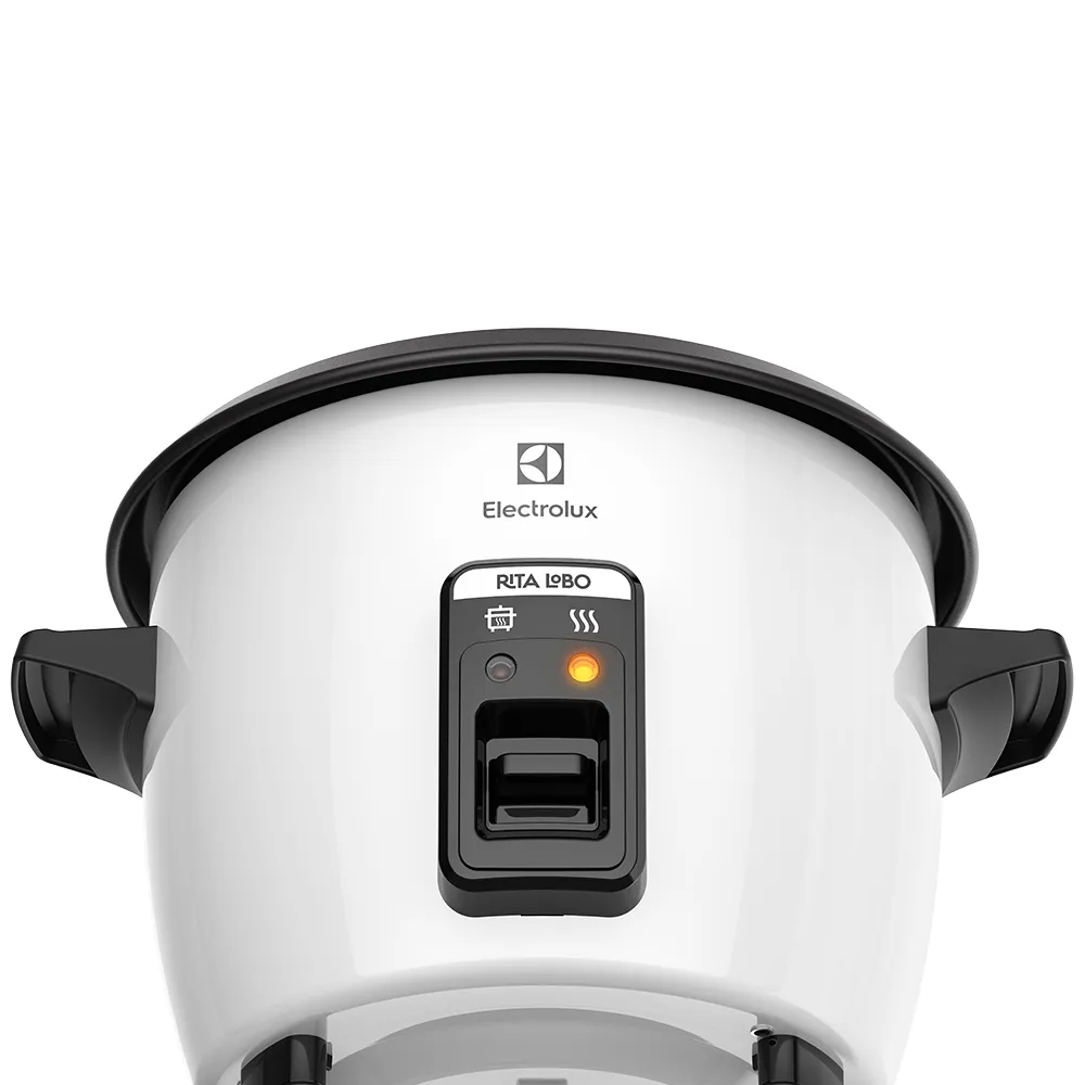 Panela de Arroz Elétrica Electrolux por Rita Lobo 1,3L Branca Efficient (RCB50)