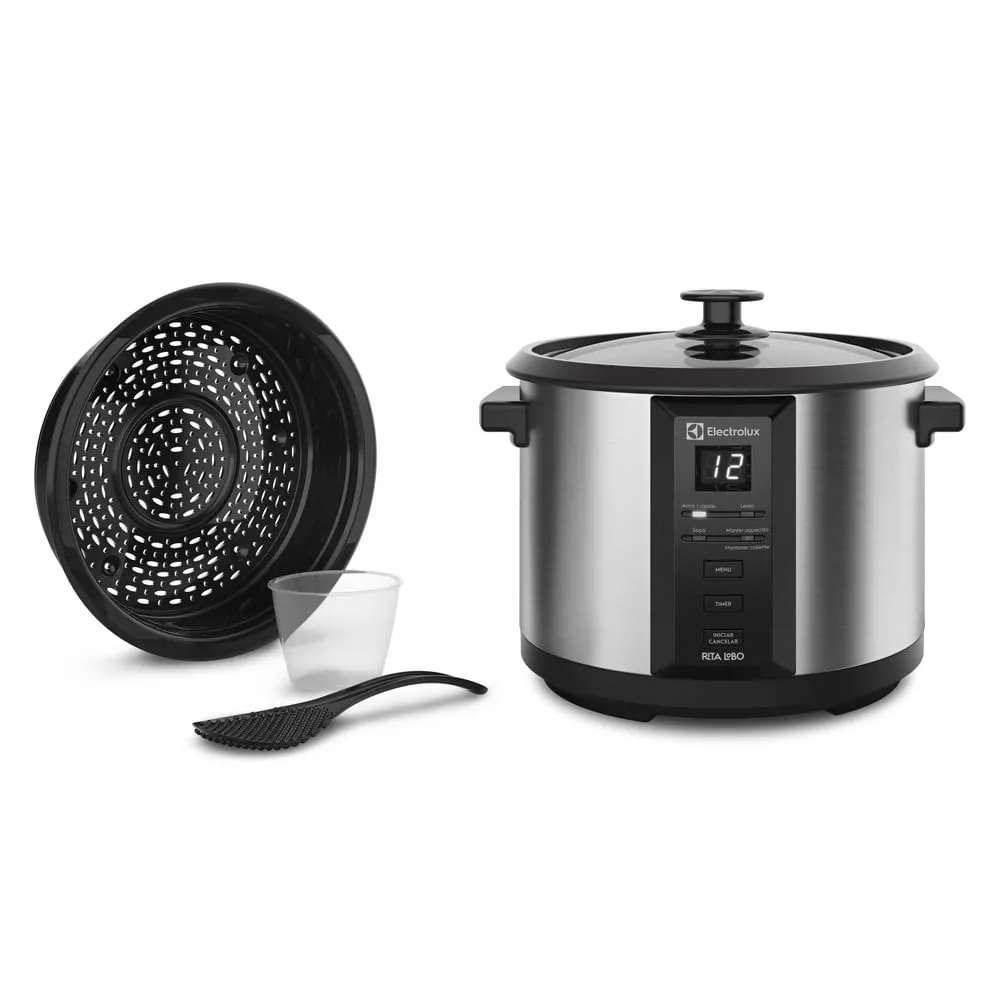 Panela Elétrica Electrolux por Rita Lobo 1,8L Preta Experience Digital (ECC20)