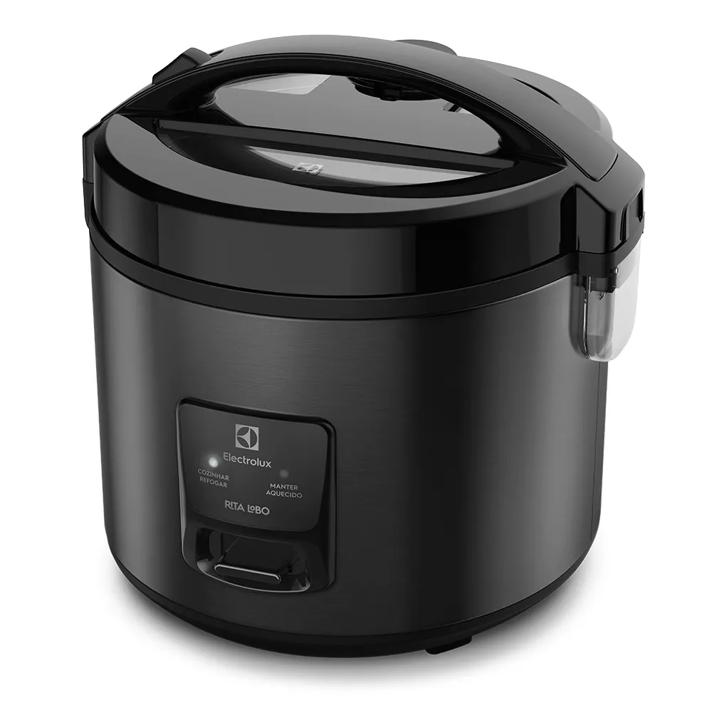 Panela de Arroz Elétrica Electrolux por Rita Lobo 3,5L Preta Efficient Visor Glass (ERC30)