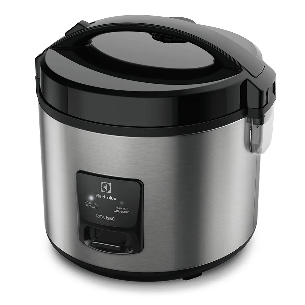 Panela de Arroz Elétrica Electrolux por Rita Lobo 3,5L Preta Efficient 2 em 1 (ERC20)
