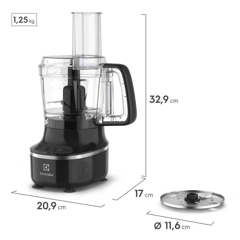Processador de Alimentos 3 em 1 Electrolux Efficient (EFP500)