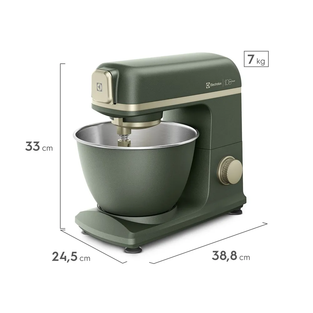 Batedeira Planetária Electrolux Verde com TruFlow Linha 100 anos Celebre Texturas (KMP75)