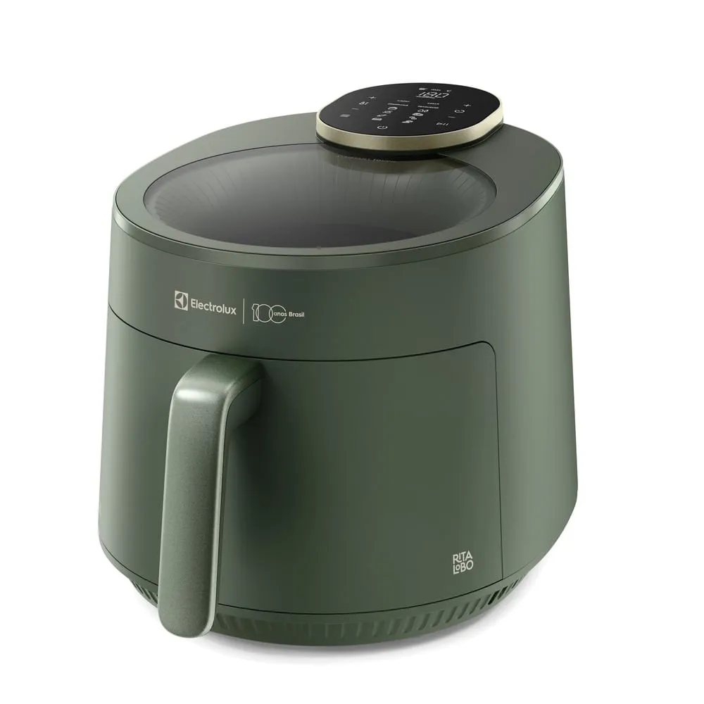 Air Fryer Electrolux por Rita Lobo 5,1L Verde Linha 100 anos Celebre Sabores (EAF175)
