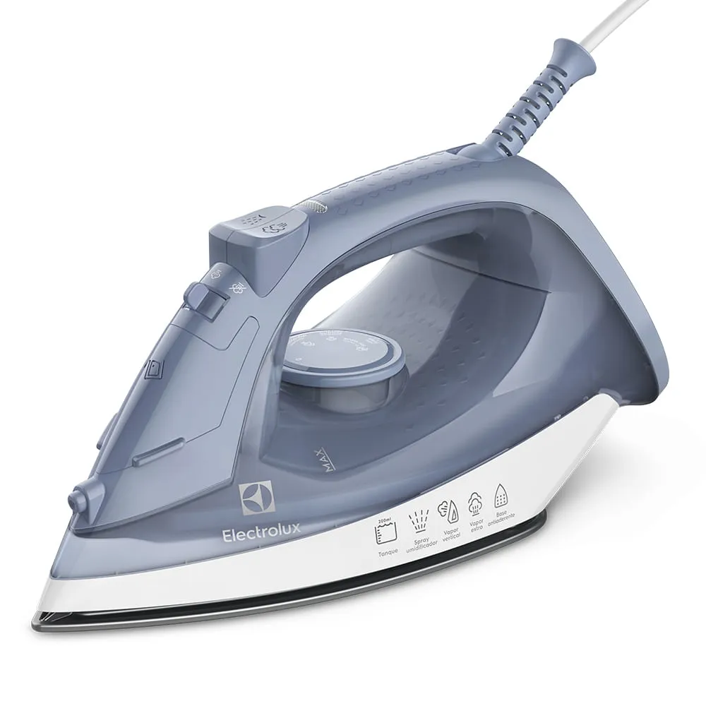 Ferro de Passar Roupa a Vapor e a Seco Electrolux Efficient com Vapor Vertical (ESI10)