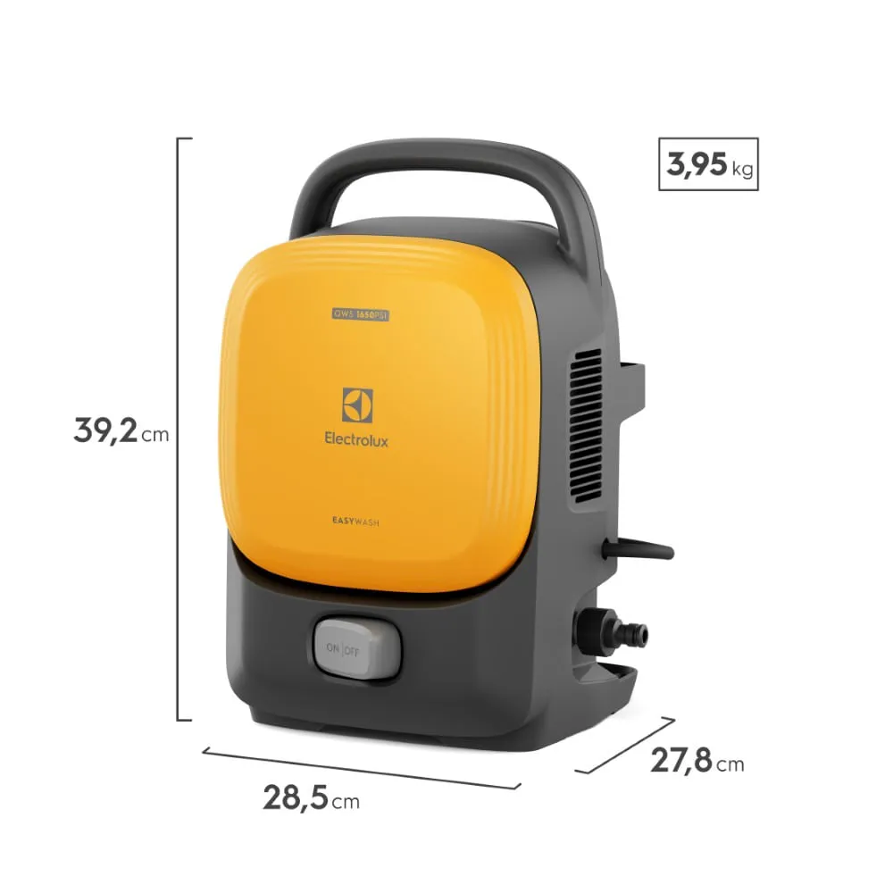 Lavadora de Alta Pressão Electrolux 1650PSI 1400W EasyWash com Engate Rápido (QWS1650)