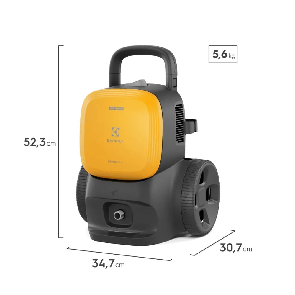 Lavadora de Alta Pressão Electrolux 1800PSI 1450W PowerWash Aplicador Detergente (EWS1800)