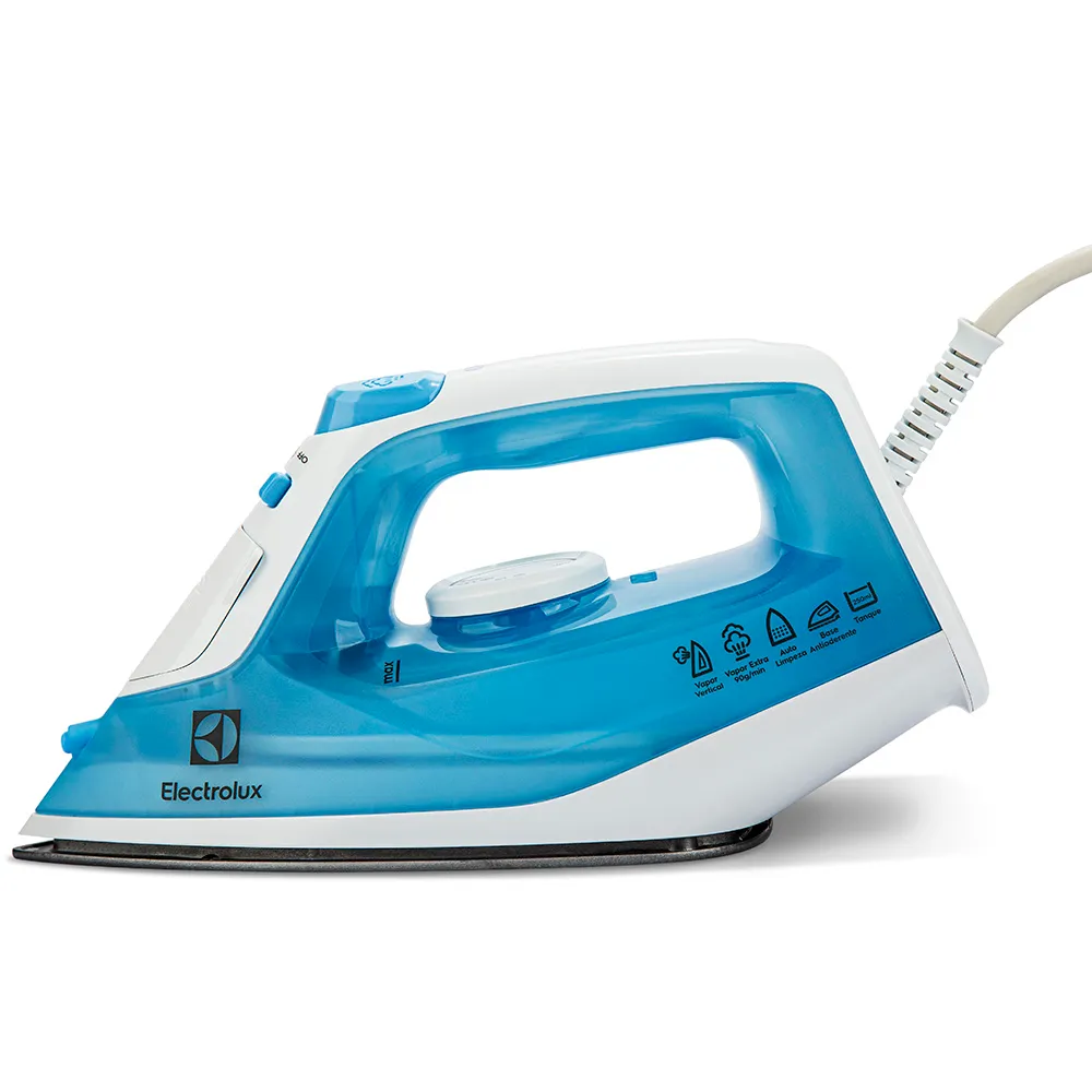 Ferro de Passar Roupa a Vapor e a Seco Electrolux Easyline com Base Antiaderente (SIE60)