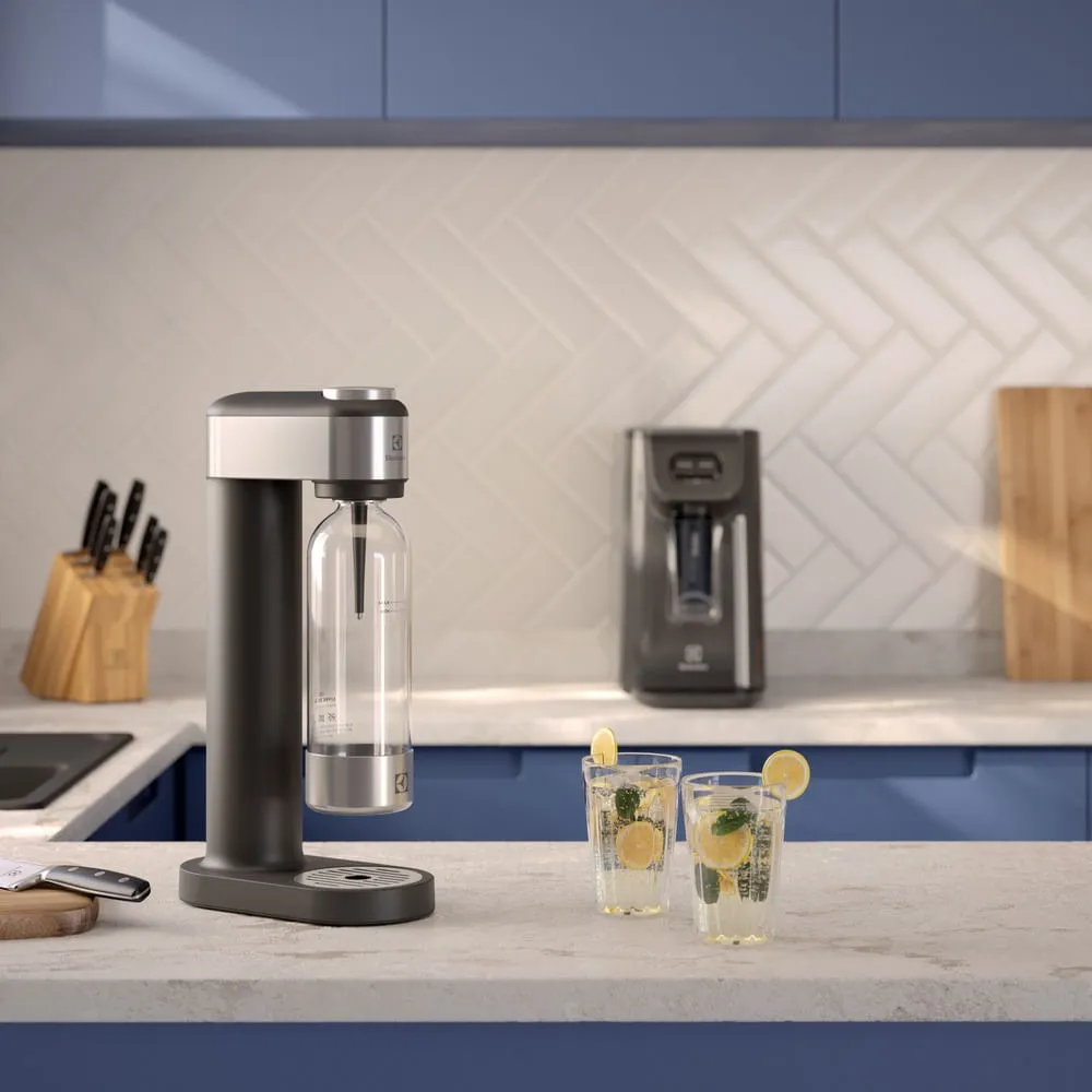 Gaseificador de Água Electrolux Efficient Cinza com Cilindro e Garrafa 1L (ESM01)