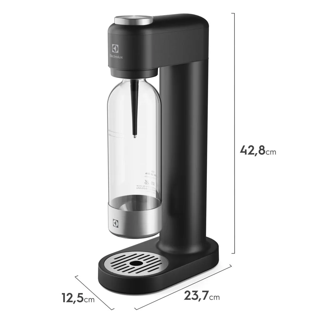 Gaseificador de Água Electrolux Preto com Cilindro e 2 Garrafas ESM03