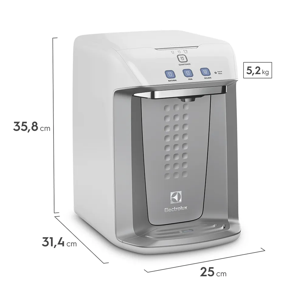 Purificador Electrolux Eletrônico c/ Painel Digital Blue Touch Bivolt Branco (PA21G)