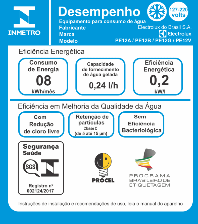 Purificador Electrolux Eletrônico Compacto Experience Pure 4x Digital Branco (PE12B)