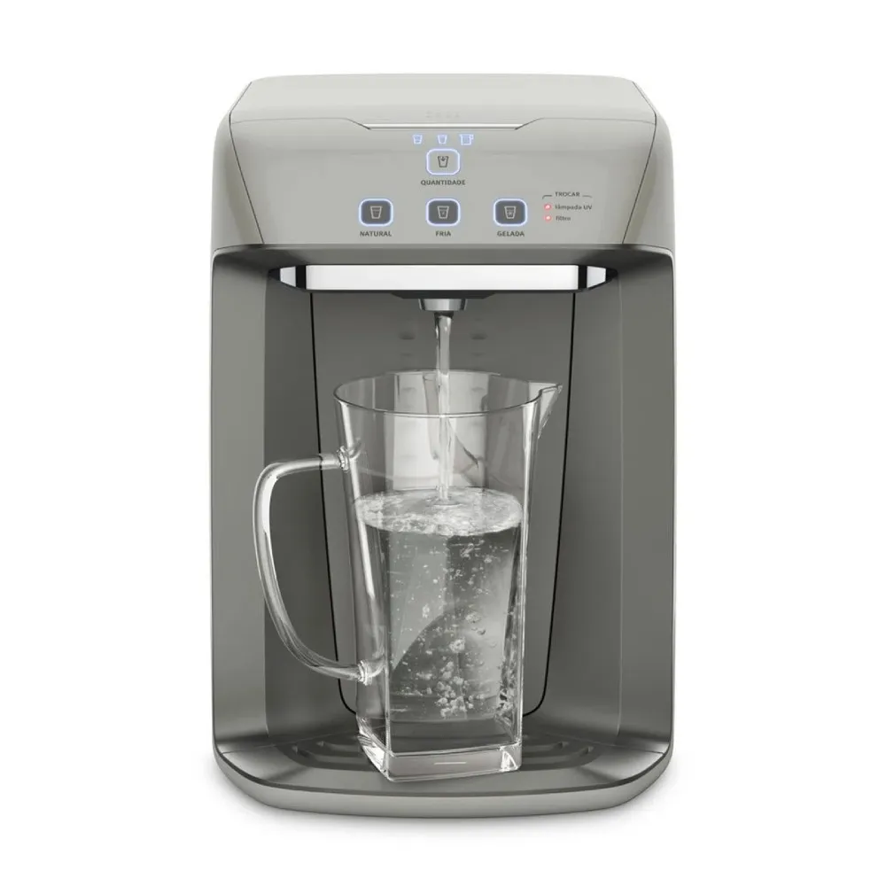 Purificador Electrolux Eletrônico c/ Painel Digital e Filtro Luz UV Bivolt Cinza (PA31G)