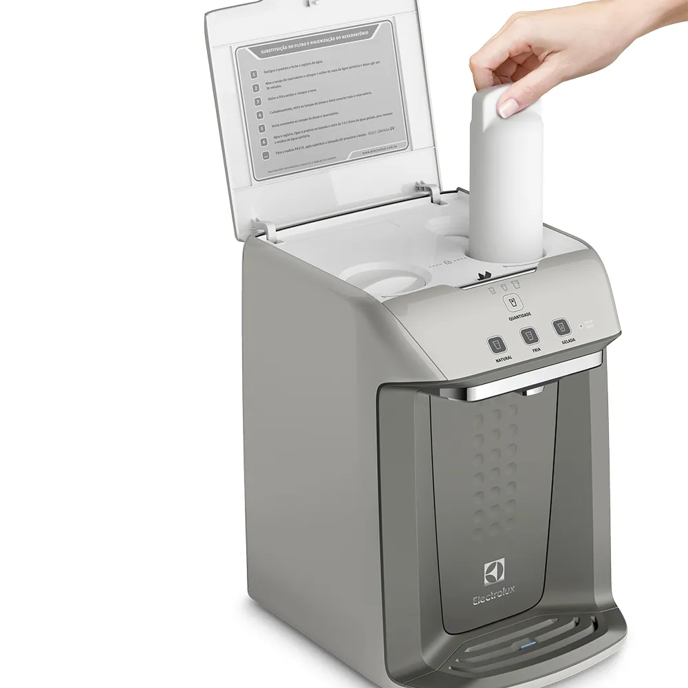 Purificador Electrolux Eletrônico c/ Painel Digital Blue Touch Bivolt Cinza (PA26G)