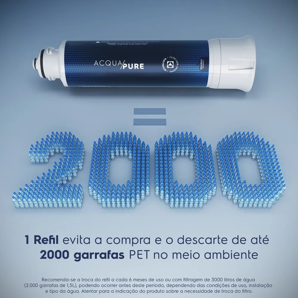 Purificador de Água Electrolux Efficient Compacto Água Natural com Tecnologia Acqua Pure (PN10B)