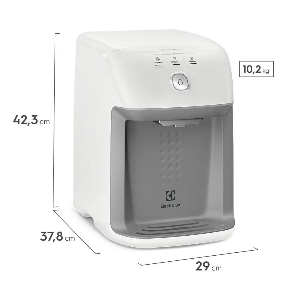 Purificador Electrolux com Compressor, Água Quente e Painel Digital Branco (PH41B)