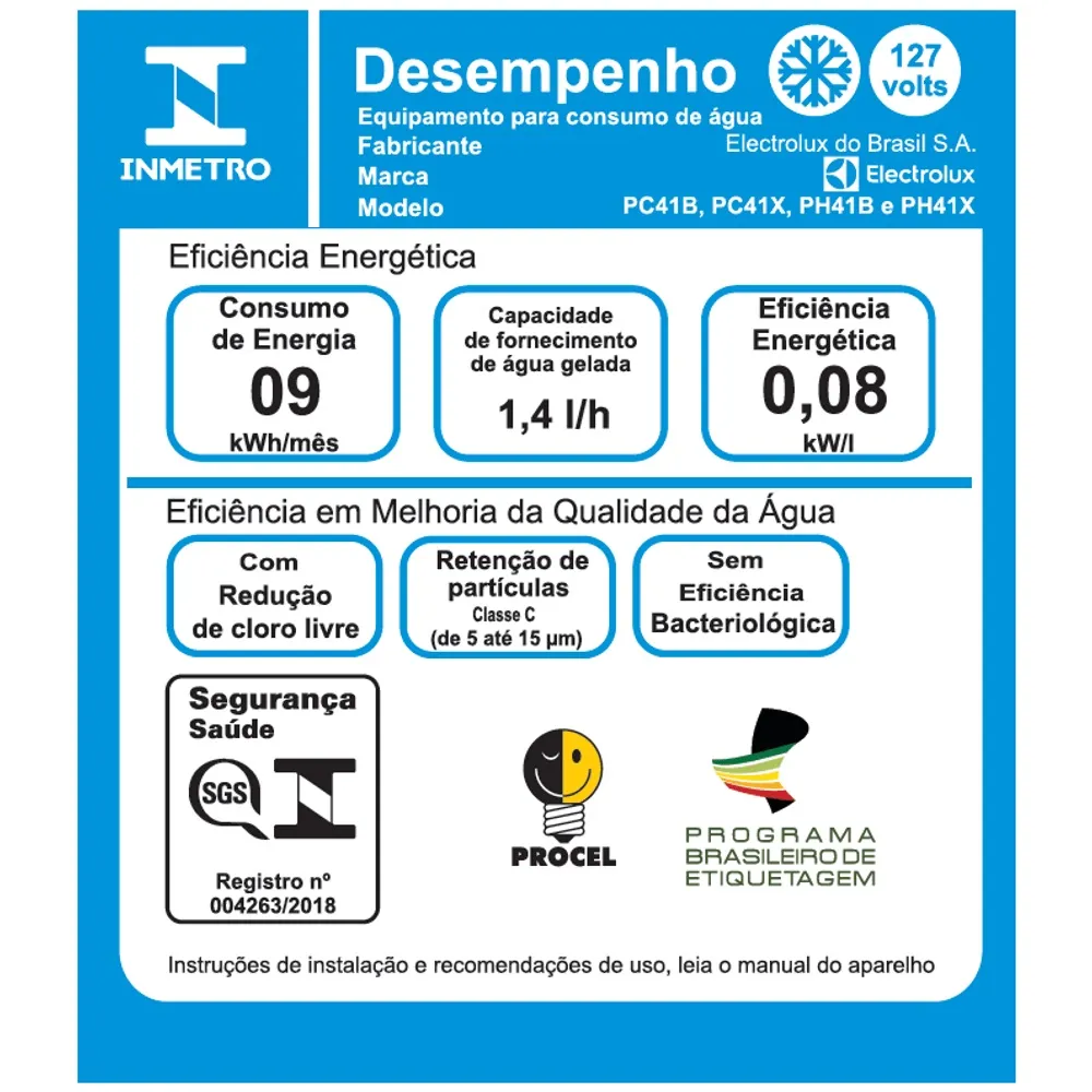 Purificador Electrolux com Compressor, Água Quente e Painel Digital Branco (PH41B)