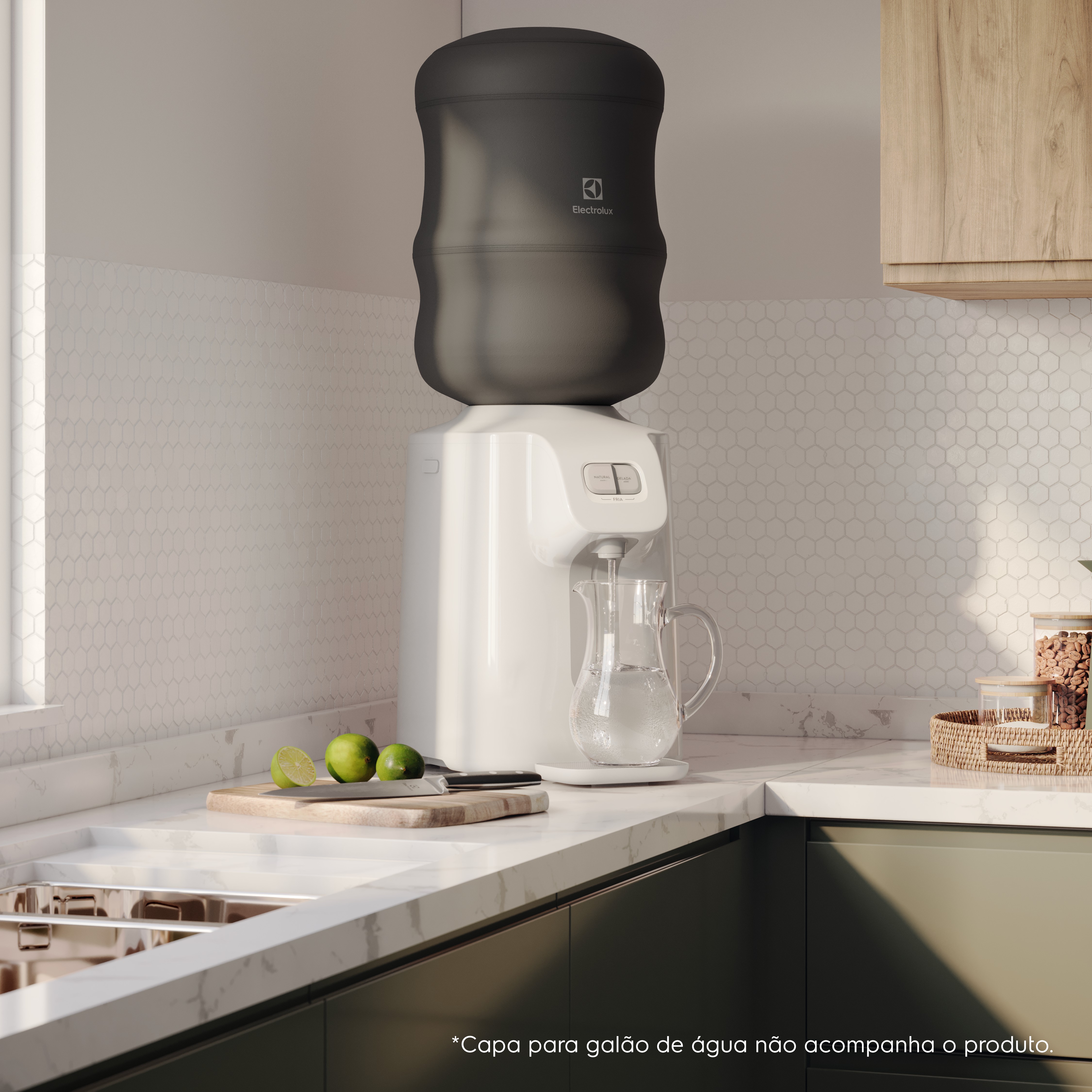 Bebedouro Electrolux Água Gelada, Fria e Natural com Compressor Branco (BC01B)