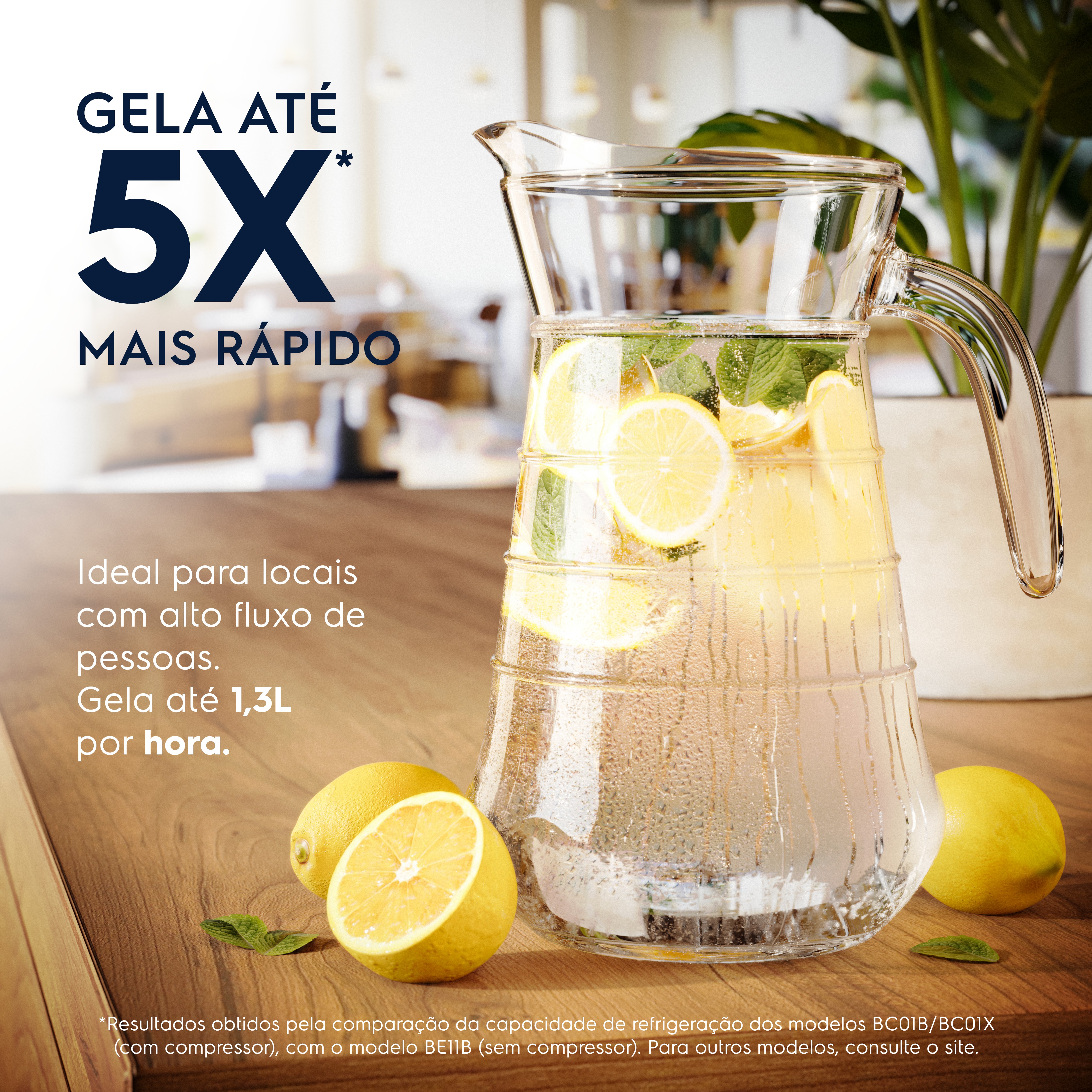 Bebedouro Electrolux Água Gelada, Fria e Natural com Compressor Branco (BC01B)