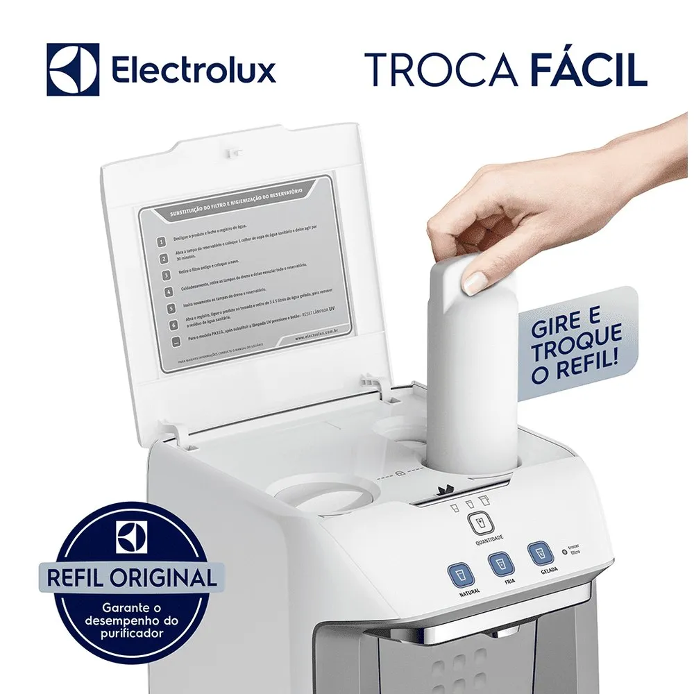 Kit Filtro/Refil Original para Purificador de Água Electrolux PA21G / PA26G / PA31G (6 unidades)