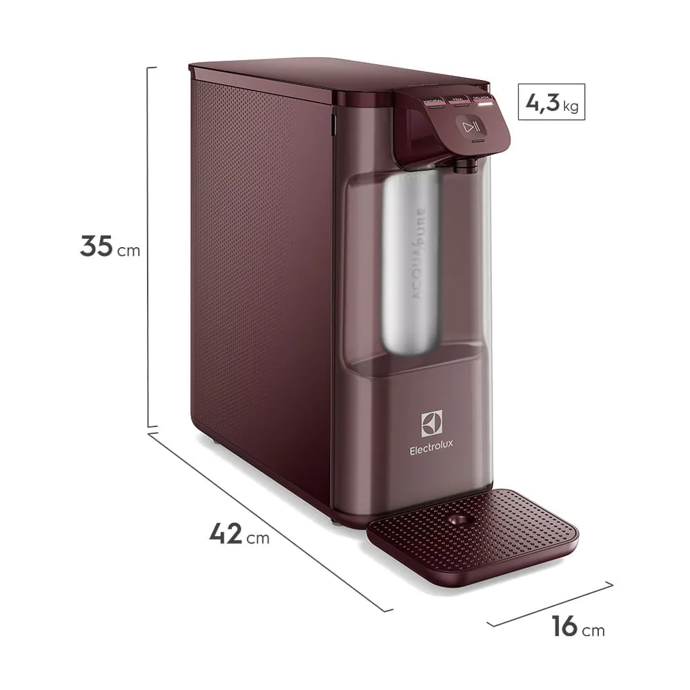 Purificador Electrolux Eletrônico Compacto Experience Pure 4x Digital Vermelho (PE12V)