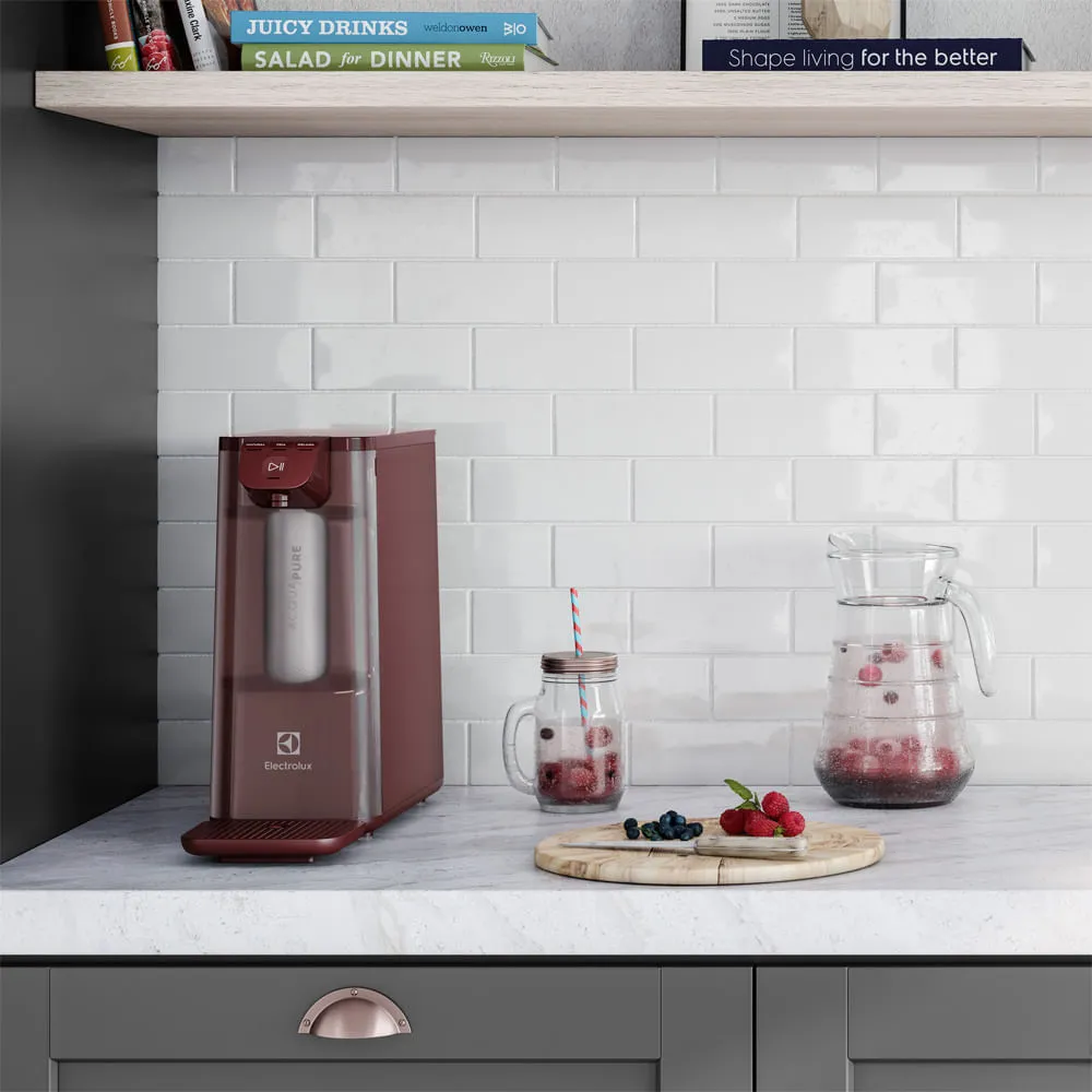Purificador Electrolux Eletrônico Compacto Experience Pure 4x Digital Vermelho (PE12V)
