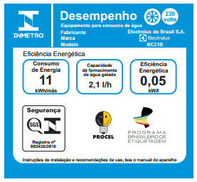Bebedouro de Água Electrolux Branco com Compressor (BC21B)