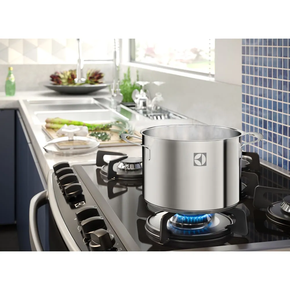 Jogo de Panelas Electrolux Inox com 5 Peças Design com Fundo Triplo