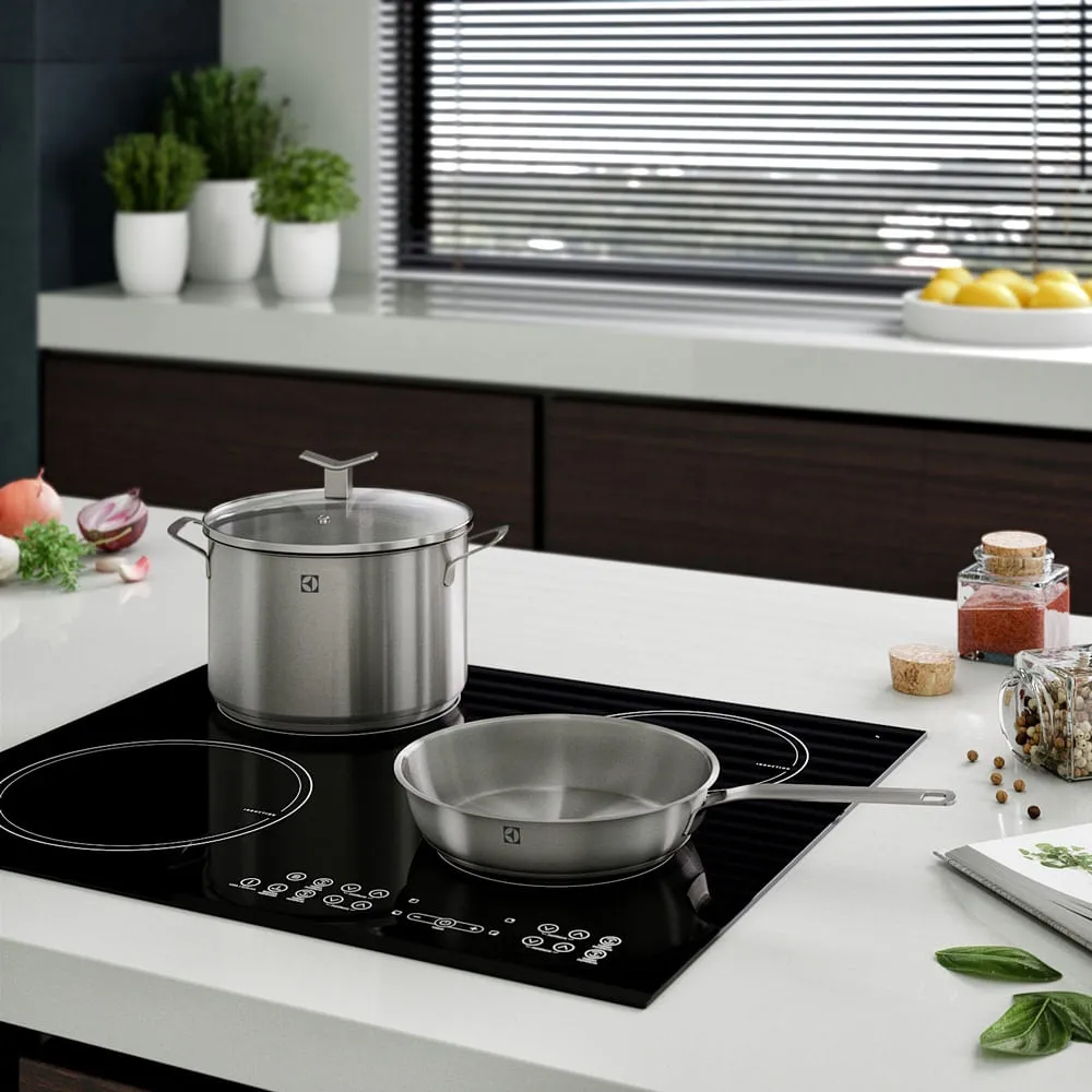 Jogo de Panelas Electrolux Inox com 5 Peças Design com Fundo Triplo
