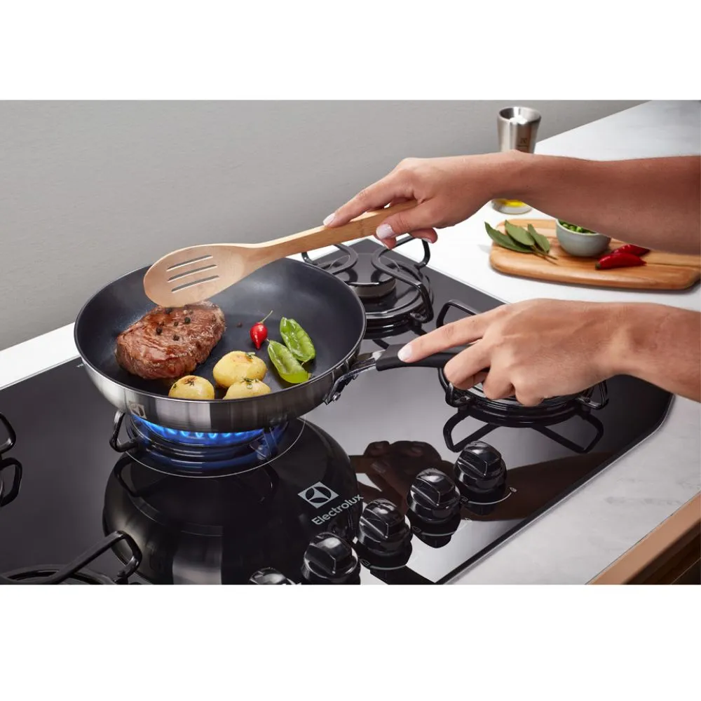 Frigideira Electrolux Inox com Revestimento Antiaderente 24cm