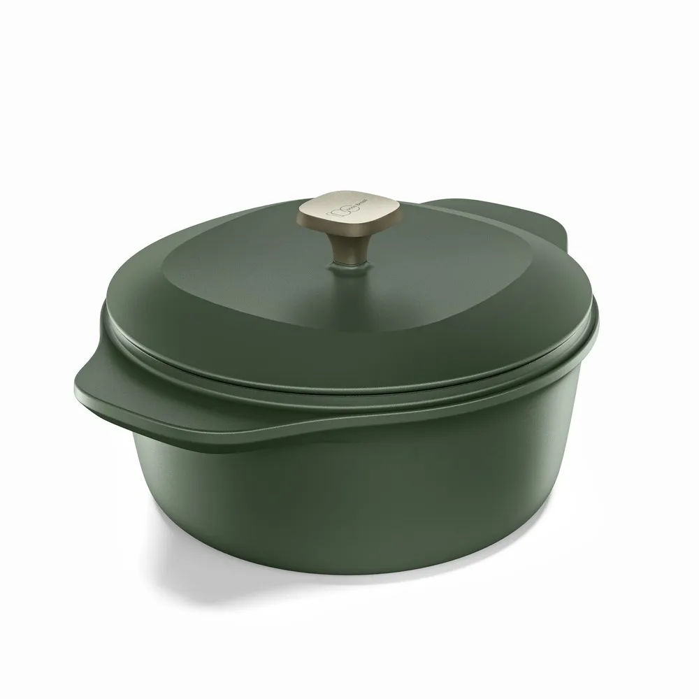 Panela de Ferro Fundido Esmaltado Caçarola Electrolux 24cm verde Linha 100 Anos Celebre Encontros
