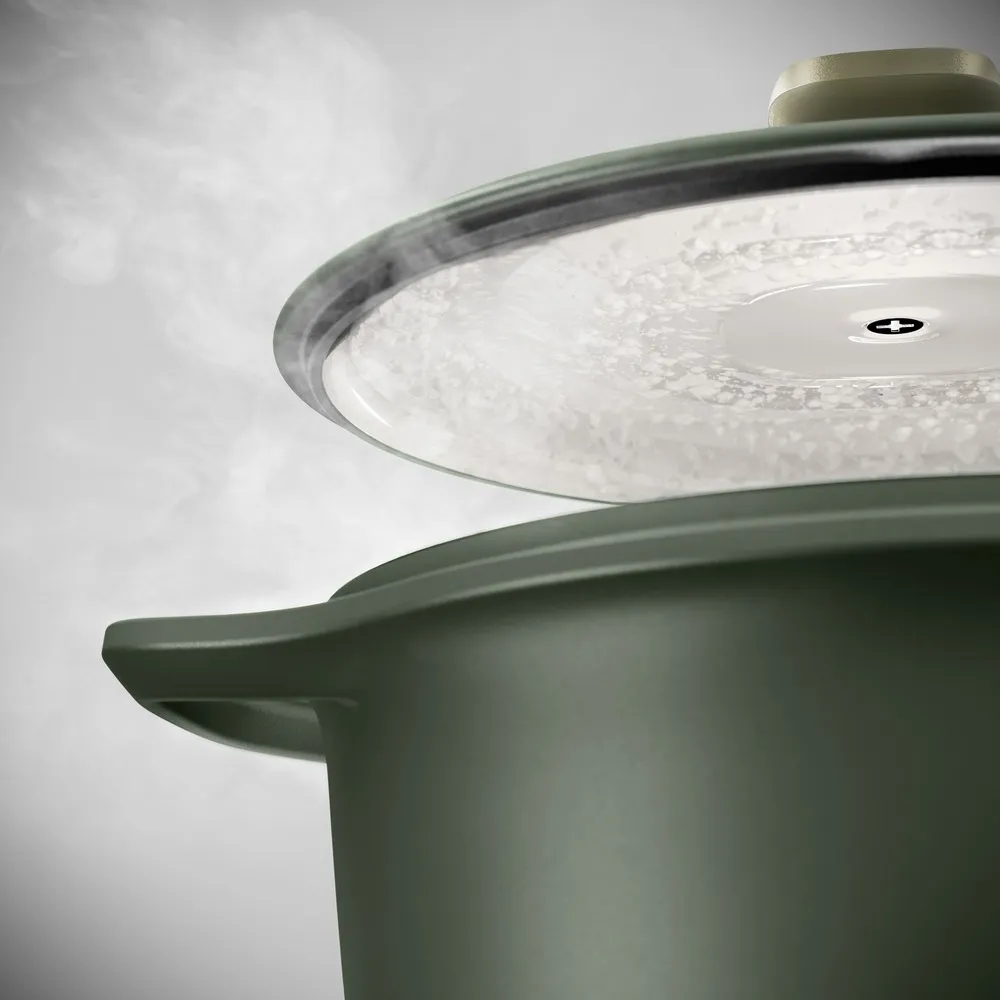 Panela de Ferro Fundido Esmaltado Caçarola Electrolux 24cm verde Linha 100 Anos Celebre Encontros