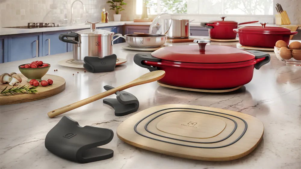 Pegadores de Silicone para Panelas Electrolux 2 Unidades Grafite