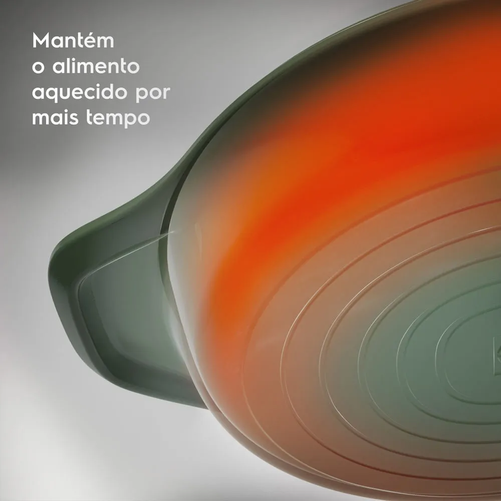 Frigideira de Ferro Fundido Esmaltado Electrolux 26cm verde Linha 100 Anos Celebre Preparos