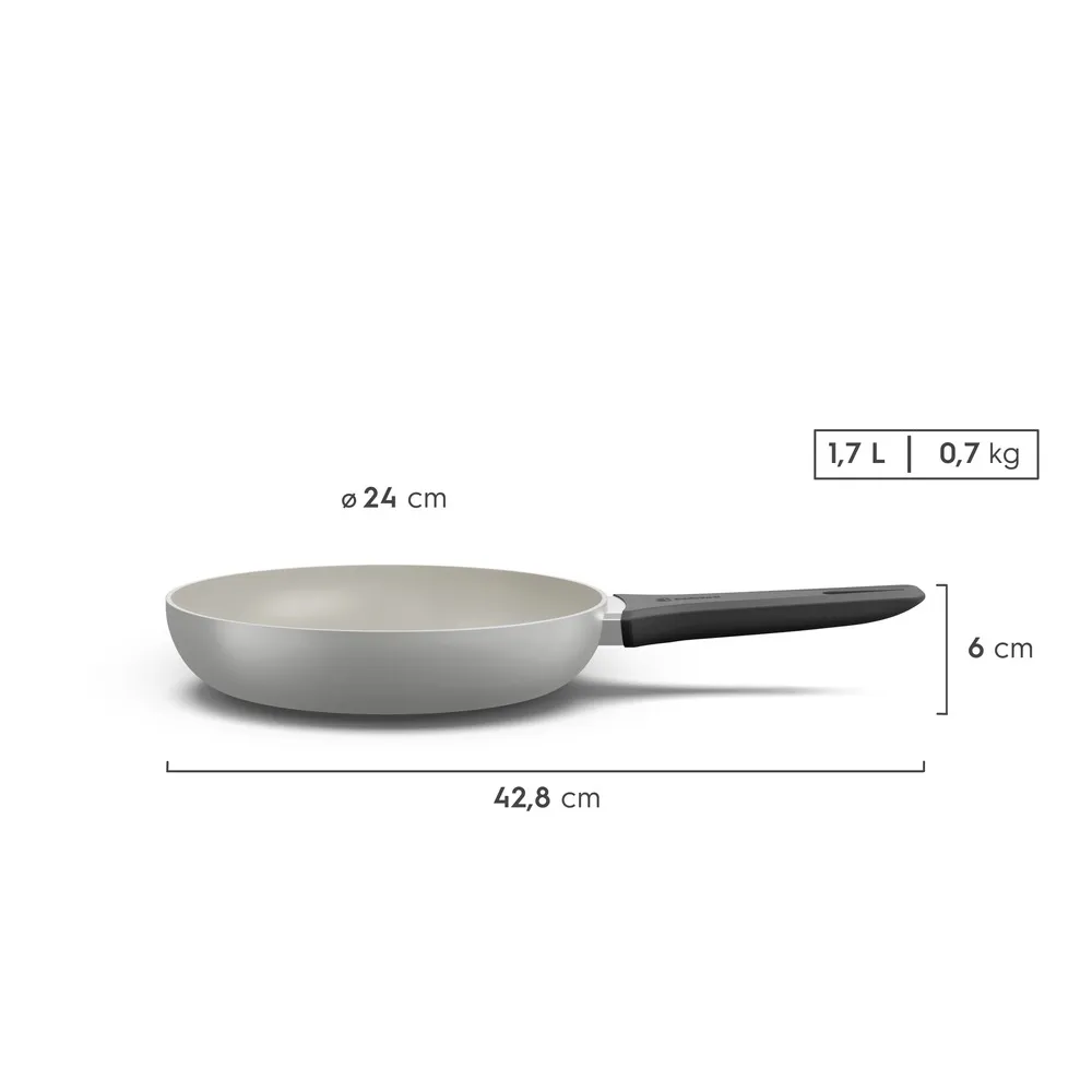 Jogo de Panelas Revestimento Cerâmico Electrolux Cinza Efficient com 5 peças