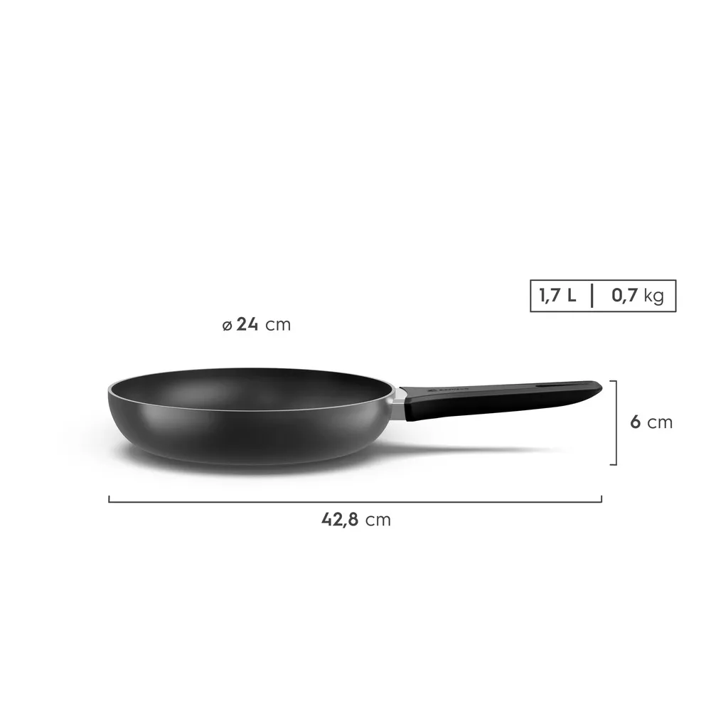 Frigideira de Alumínio Antiaderente Electrolux Efficient 24cm Cinza (ECPA15)