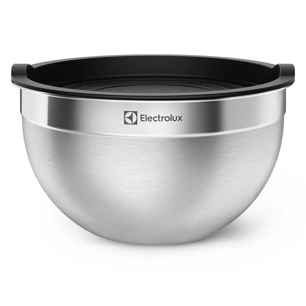 Conjunto Bowls de Inox Electrolux com Tampa Plástica 3 Peças
