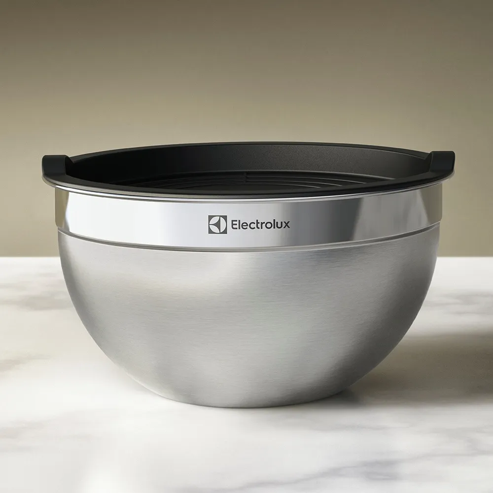 Conjunto Bowls de Inox Electrolux com Tampa Plástica 3 Peças