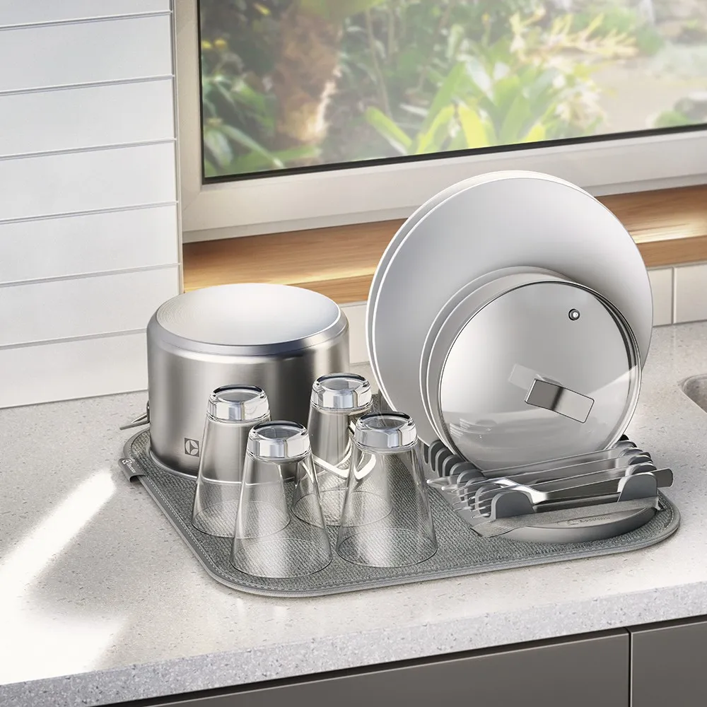 Escorredor de Louças Electrolux Top Dry com Tapete de Microfibra Dobrável