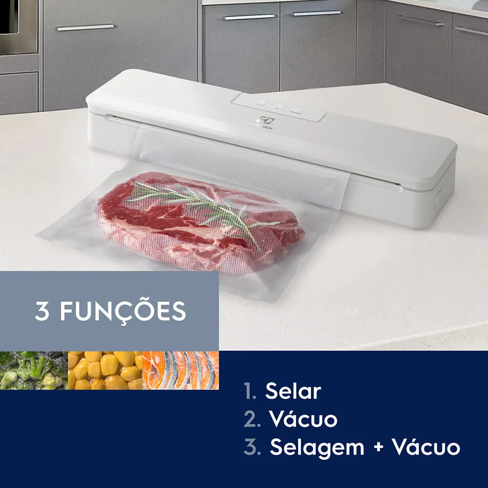 Seladora a Vácuo Electrolux Portátil Branca Silenciosa