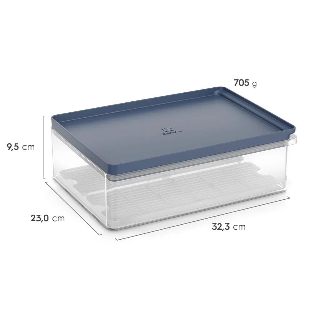 Kit 2 Organizadores de Geladeira Electrolux Experience com Escorredor 5L