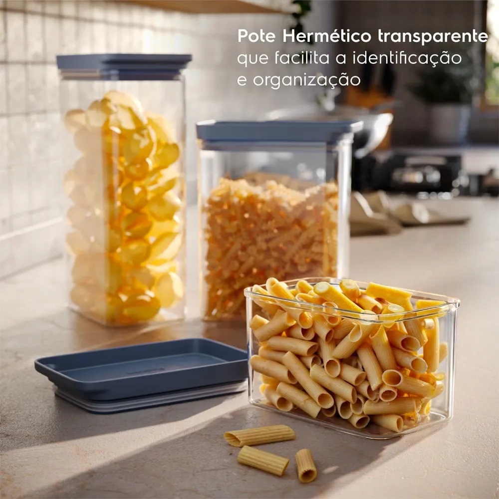 Potes Herméticos Organizadores Electrolux Experience Empilháveis Modular 2 unidades