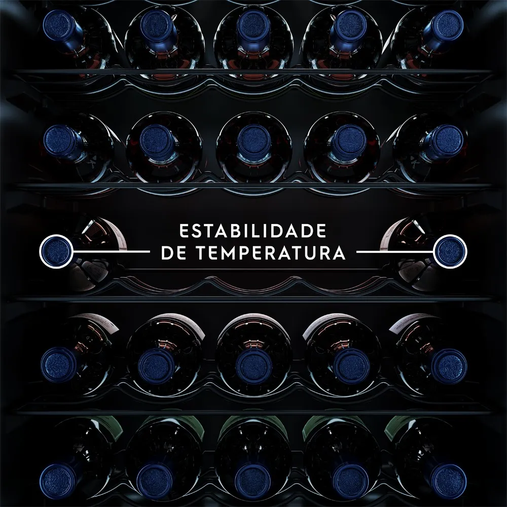 Adega de Vinho Climatizada Electrolux 34 Garrafas Uma Porta com Painel Digital (WSF34)