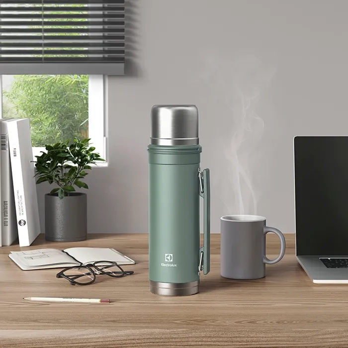 Garrafa Térmica Electrolux 1L Verde Sense To Go Antivazamentos